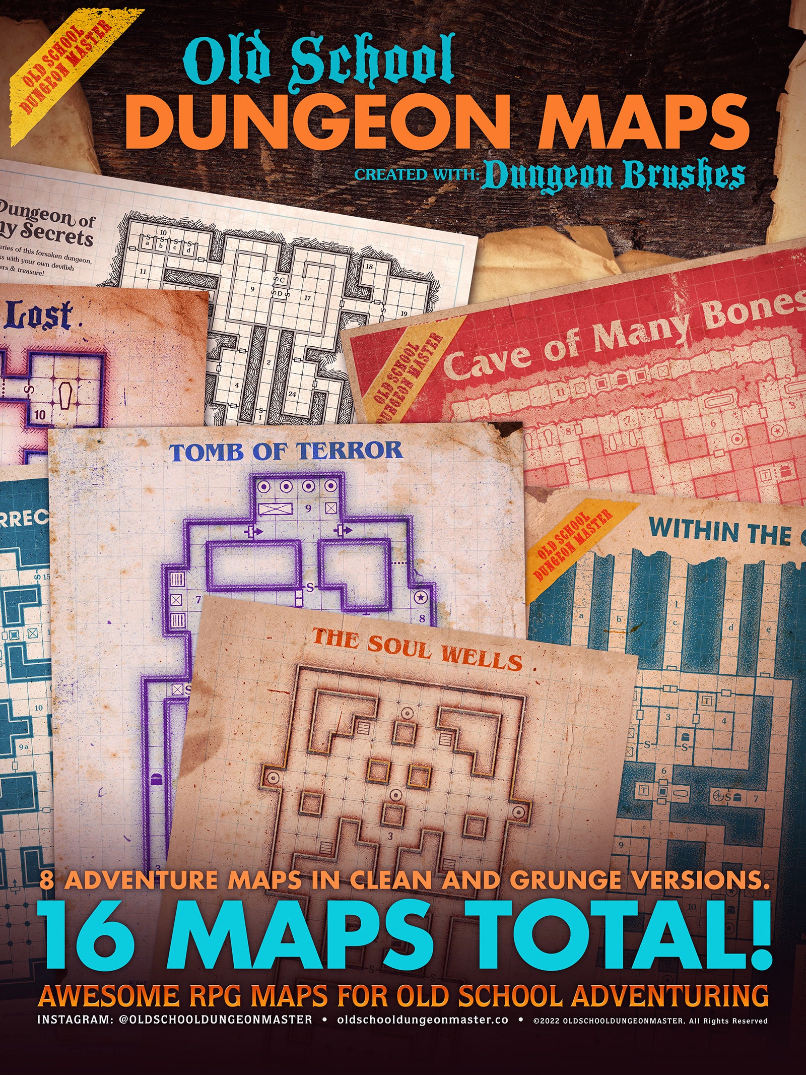 Dm Guide Map OSDM Old School Dungeon Maps vol 1 – Old School Dungeon Master