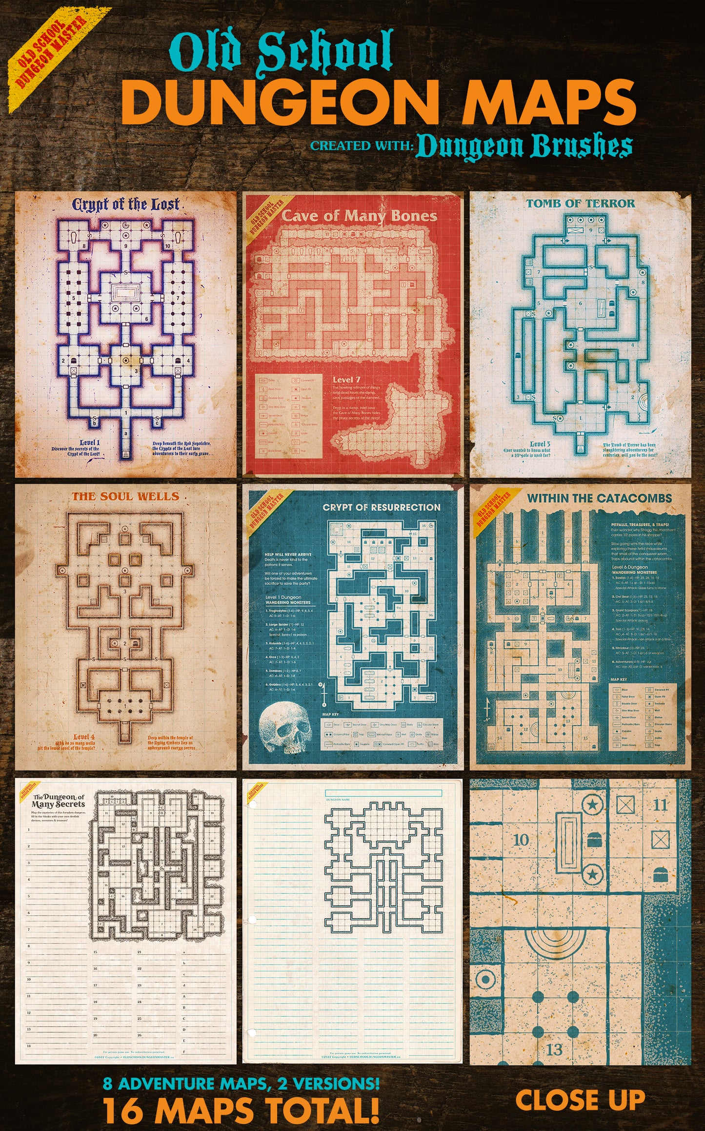 Old School Dungeon Maps vol 1
