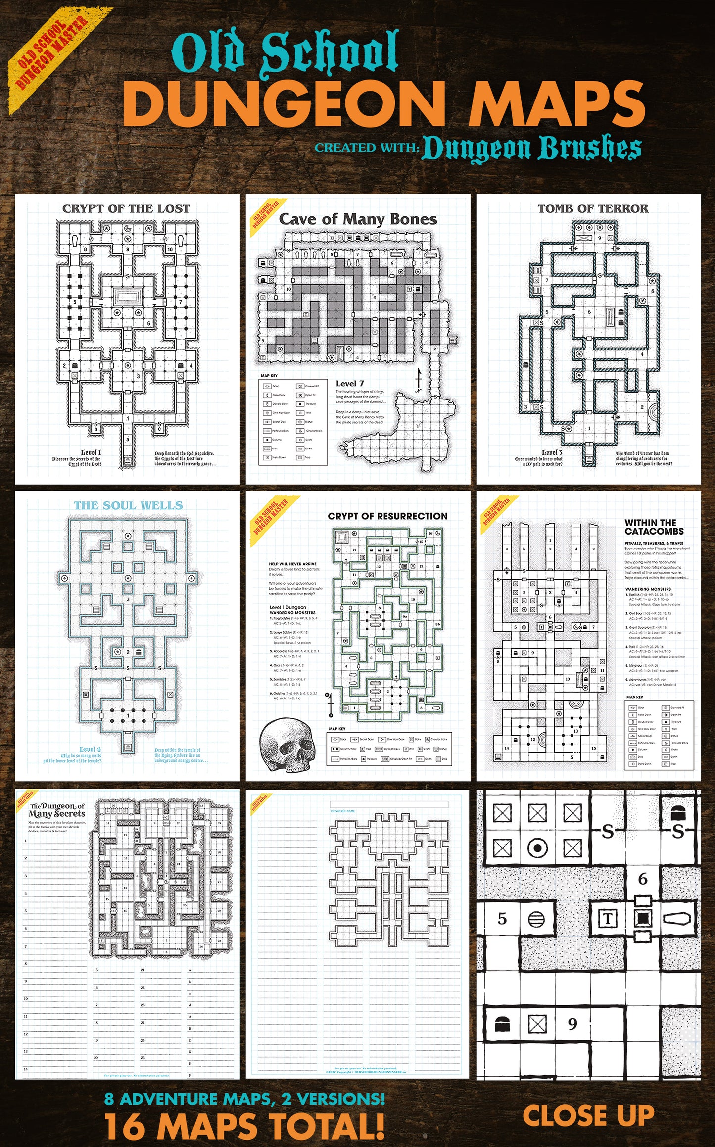 Old School Dungeon Maps vol 1