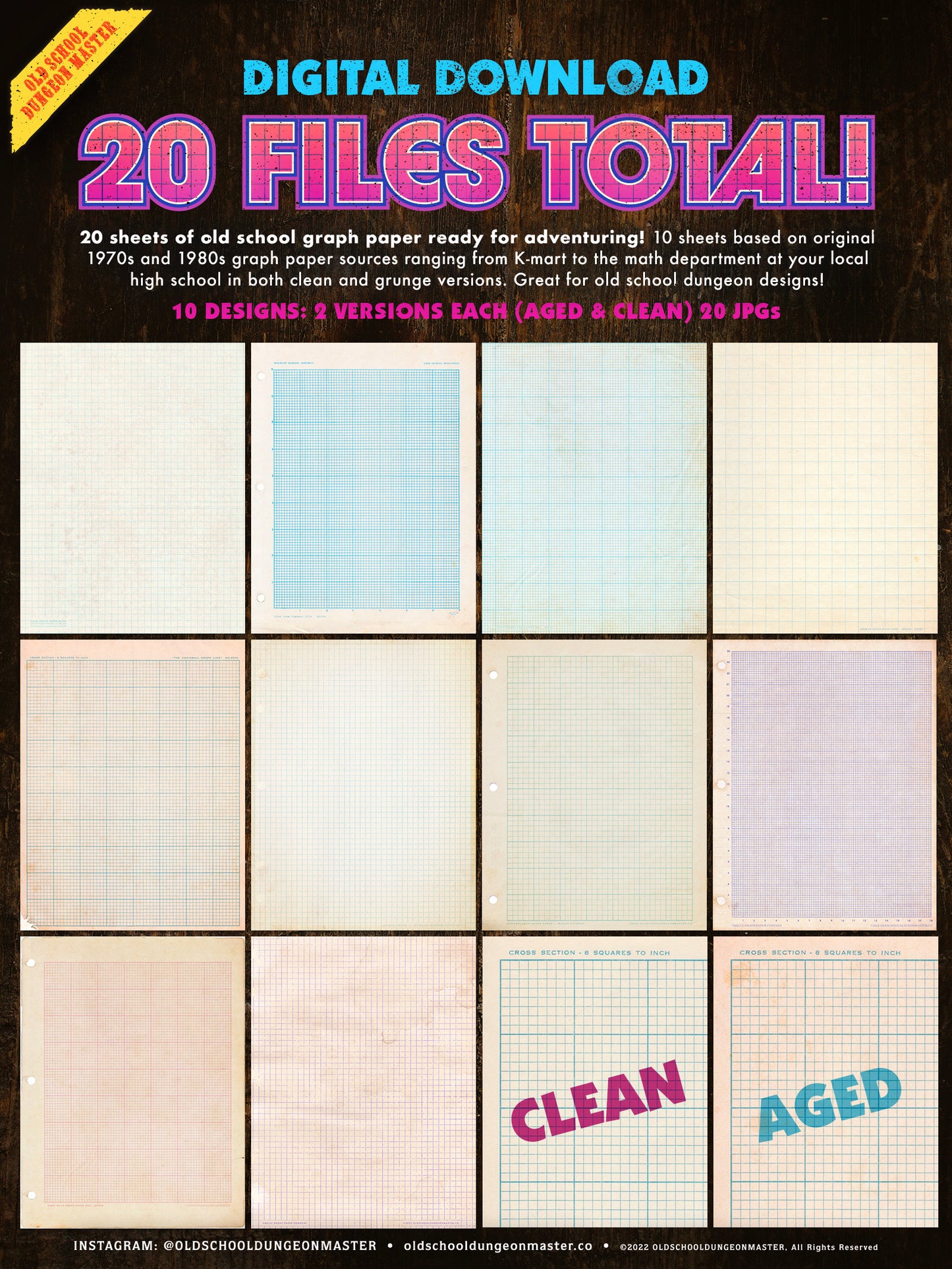 Old School Graph Paper – Old School Dungeon Master
